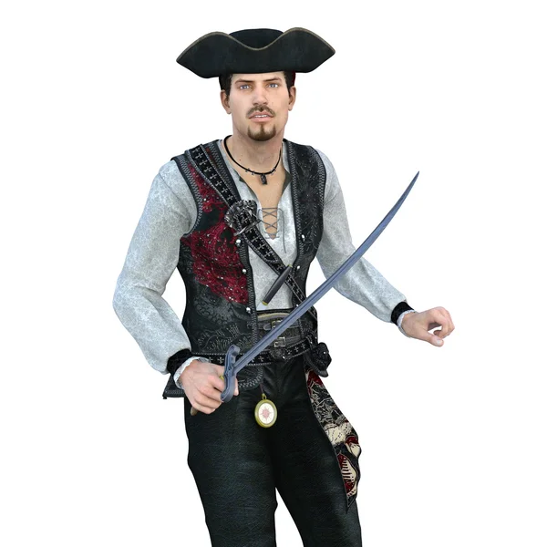 3D illustration of a pirates — Stock Photo, Image