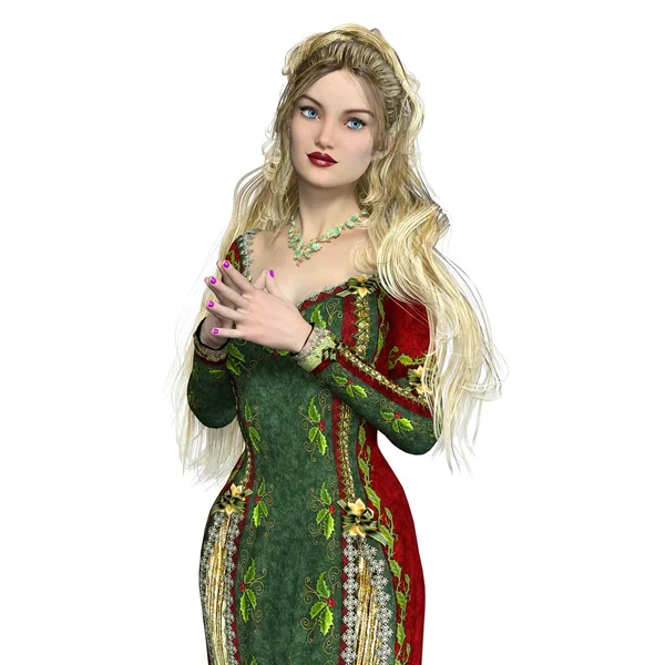 3D illustration of a young woman — Stock Photo, Image