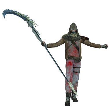 bir savaşçı 3D çizimi