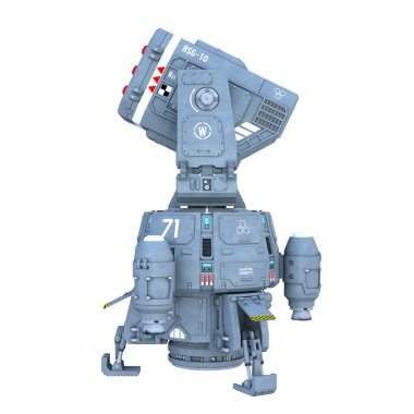 bir alanı rover 3D çizimi