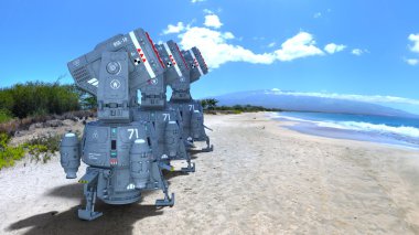 Roketatar 3D çizimi