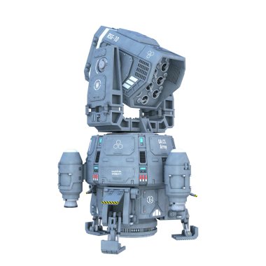 bir roketatar 3D çizimi