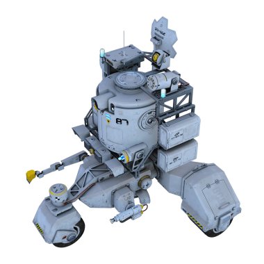 bir alanı rover 3D çizimi