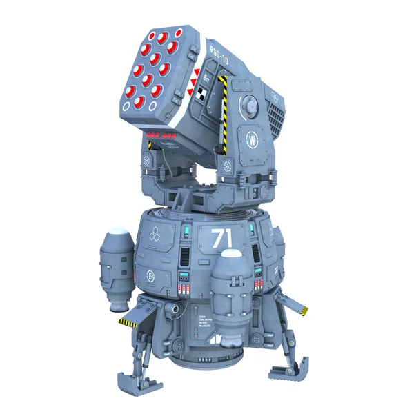 bir roketatar 3D çizimi