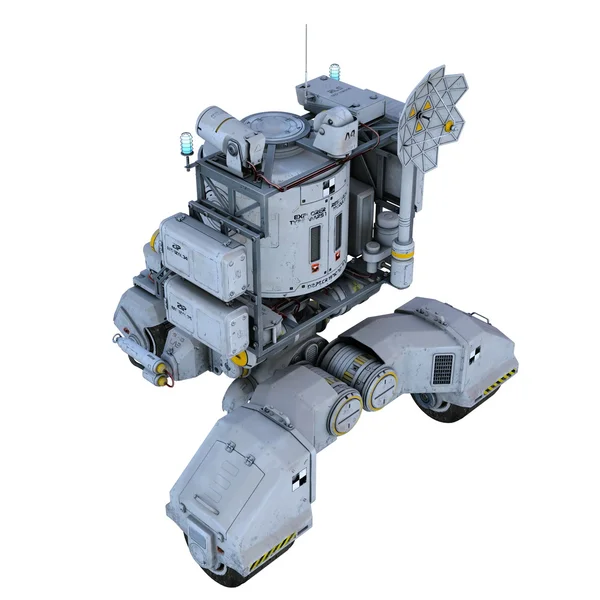 Ilustração 3D de um veículo espacial — Fotografia de Stock