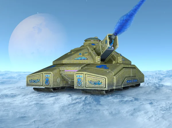 3D illustratie van een tank — Stockfoto