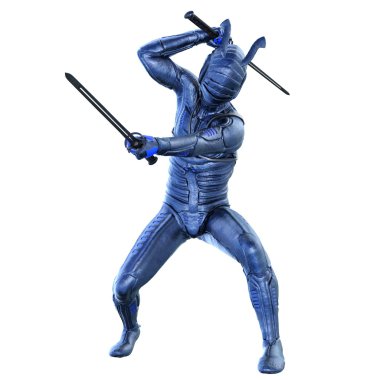 bir eskrimci 3D çizimi