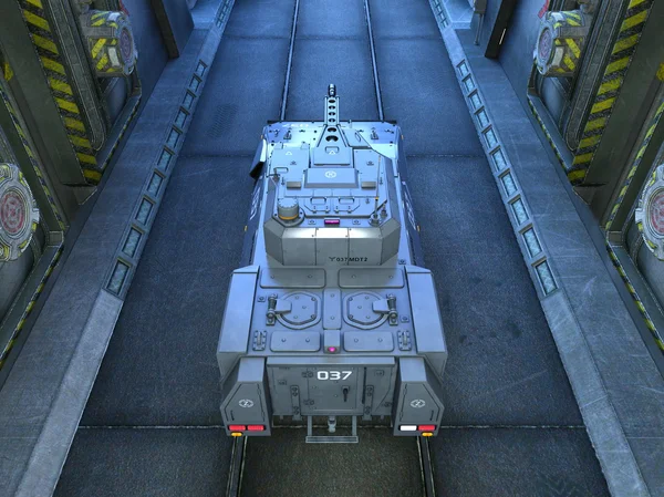 Ilustração 3D de um tanque — Fotografia de Stock