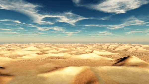 Ilustração 3D do deserto — Fotografia de Stock