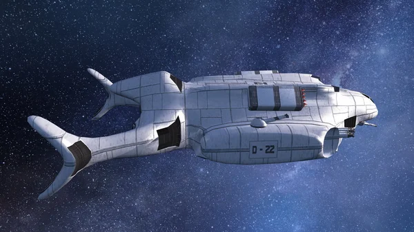 3D-Illustration eines Raumschiffs — Stockfoto