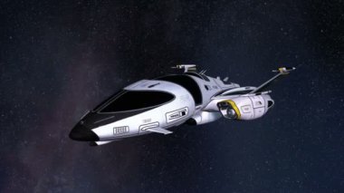 bir uzay gemisi 3D çizimi