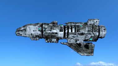 spce gemi 3D çizimi