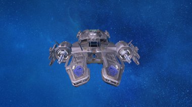 spce gemi 3D çizimi