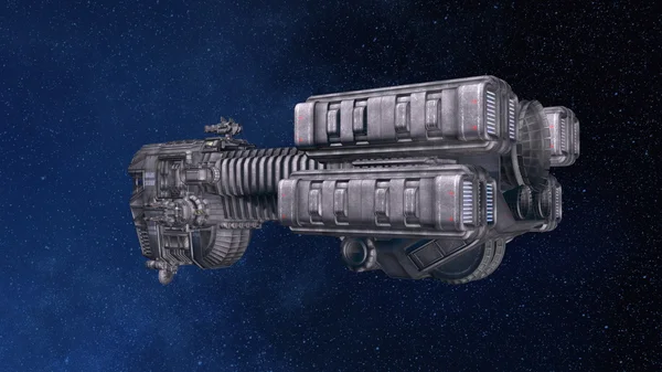 एक अंतरिक्ष जहाज का 3 डी चित्रण — स्टॉक फ़ोटो, इमेज