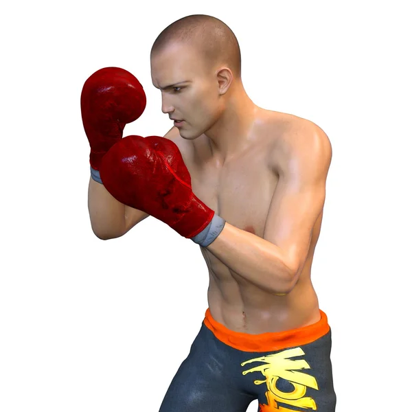 3D illustration of a boxer — Stock Photo, Image