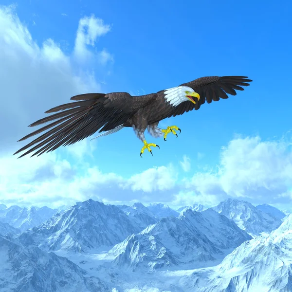 3D ilustracja bald Eagle — Zdjęcie stockowe