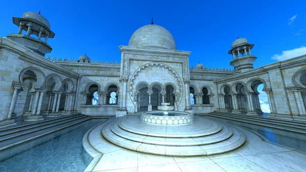 Illustrazione 3D della moschea — Foto Stock