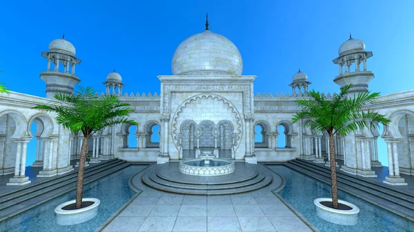 Illustrazione 3D della moschea — Foto Stock