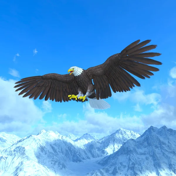 3D ilustracja bald Eagle — Zdjęcie stockowe