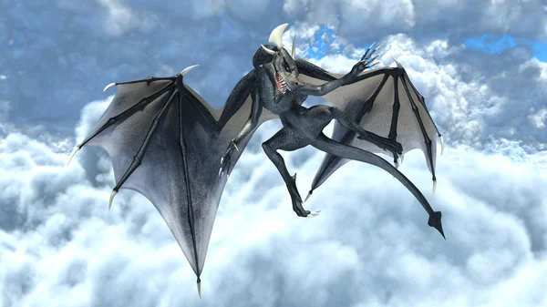 3D CG rendering of a dragon