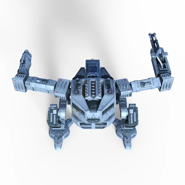 3D CG rendering of a battle robot — Stock Photo, Image