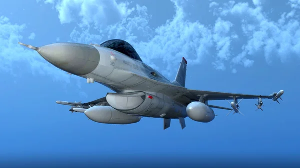 3D CG rendering of a fighter — Stock Photo, Image