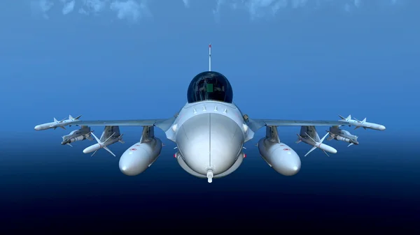 3D CG визуализация истребителя — стоковое фото