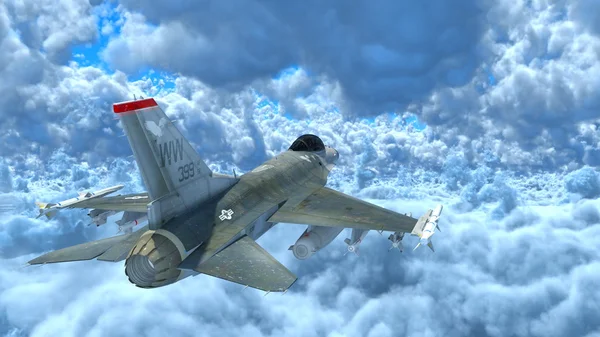 戦闘機の 3 d cg のレンダリング — ストック写真