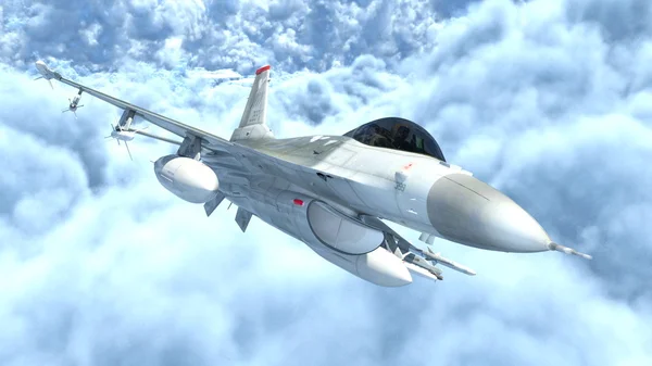 3D CG rendering of a fighter — Stock Photo, Image