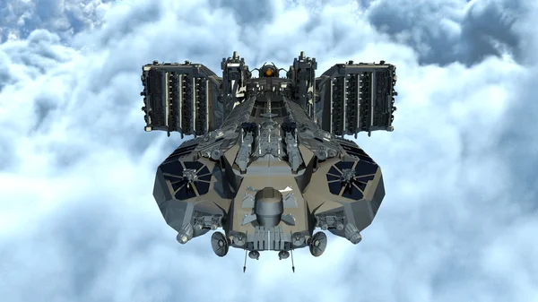 3D cg-rendering av rymdskepp — Stockfoto