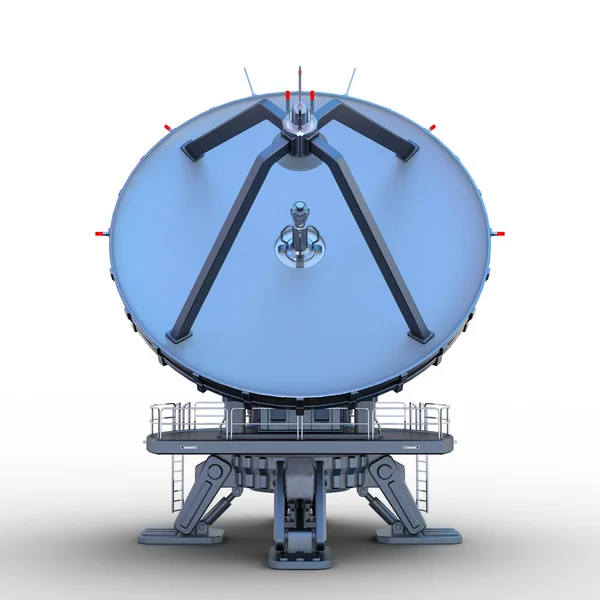 Rendering 3D CG di un'antenna parabolica — Foto Stock