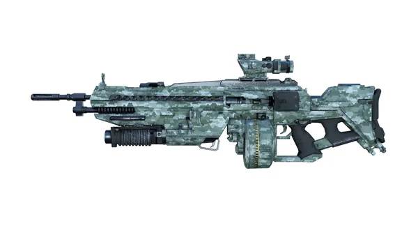 Rendering 3D CG di un fucile — Foto Stock