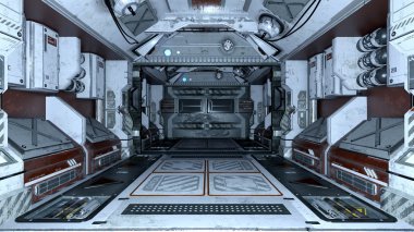 3d cg işleme bir uzay istasyonu