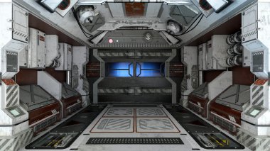 3d cg işleme bir uzay istasyonu