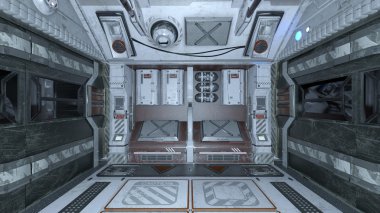 3d cg işleme bir uzay istasyonu