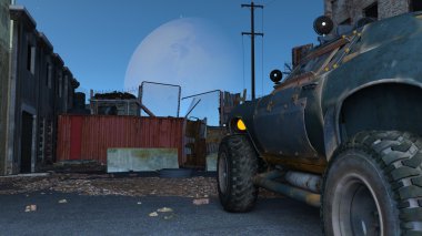 ışıldak araba 3d cg render