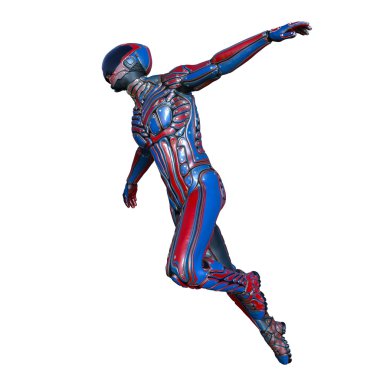 bir süper kahraman 3d cg render