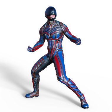 bir süper kahraman 3d cg render