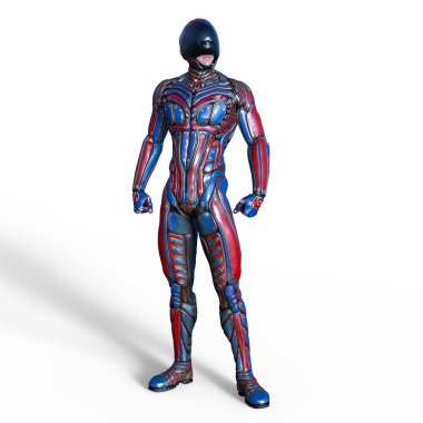 bir süper kahraman 3d cg render