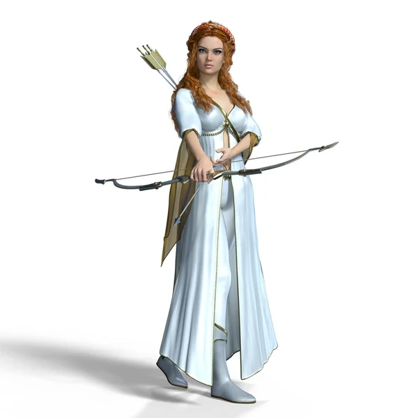3D CG rendering of a master archer — Stock Photo, Image