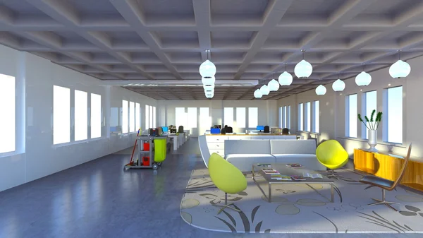 3D CG рендеринг офисных помещений — стоковое фото