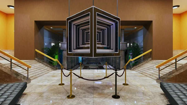 Vykreslování 3D cg lobby — Stock fotografie