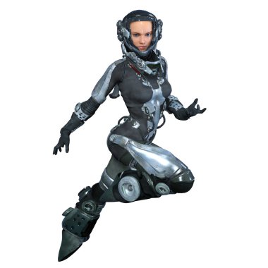 Süper kadın 3d cg render