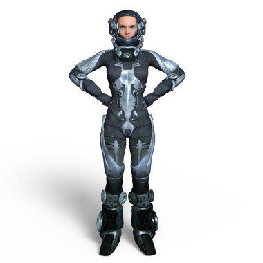 Süper kadın 3d cg render