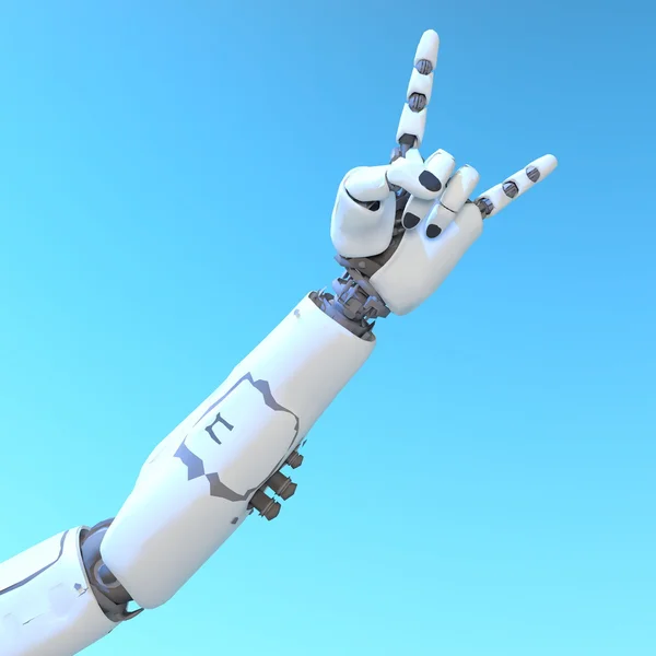3D CG renderização do braço do robô — Fotografia de Stock