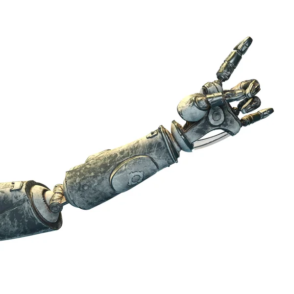 Renderowania 3D cg ramienia robota — Zdjęcie stockowe
