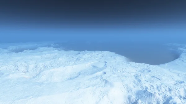 3D CG representación de montaña nevada —  Fotos de Stock