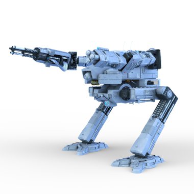 savaş robotu 3d cg render