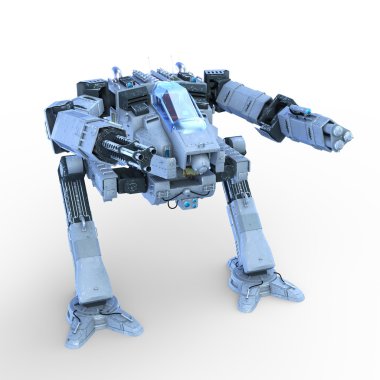 savaş robotu 3d cg render