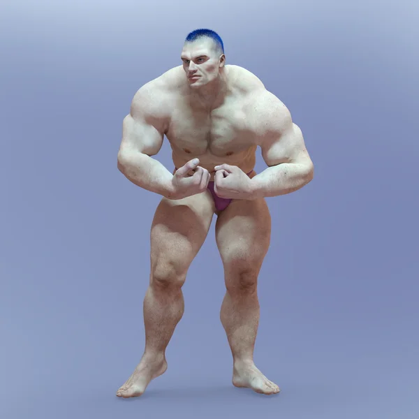 3D CG rendering of a body builder — Stock Photo, Image